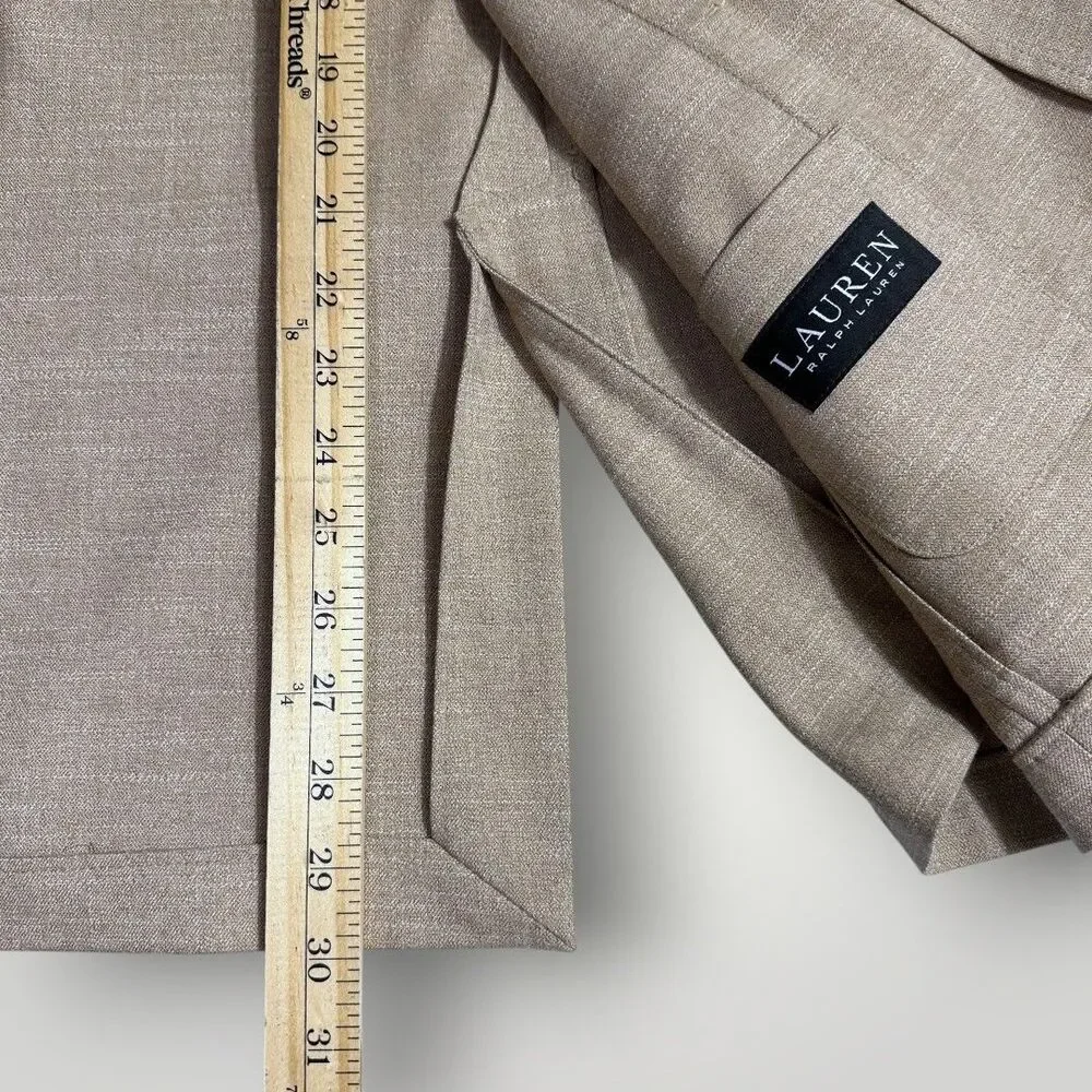 RALPH LAUREN Mens Blazer 50R Unstructured Sport Coat Two Button Jacket Tan Suits